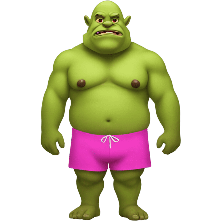 Ogre in a pink bikini  emoji