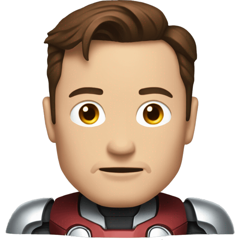 Elon Musk half iron man emoji