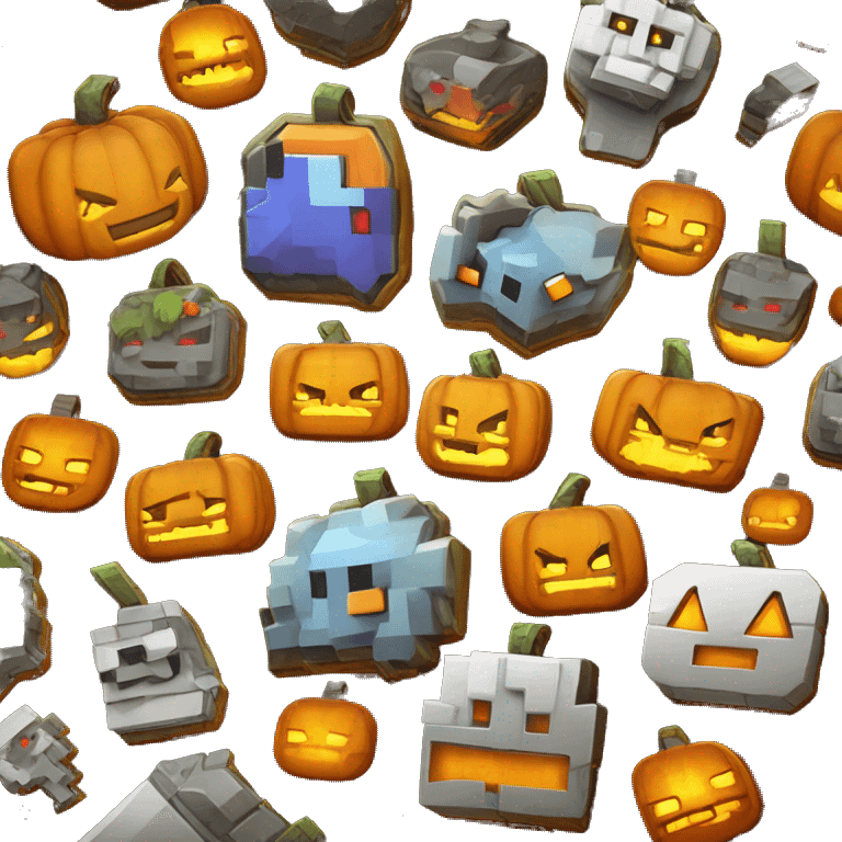 minecraft pumpkin halloween badge medal cyberpunk pokemon fear emoji