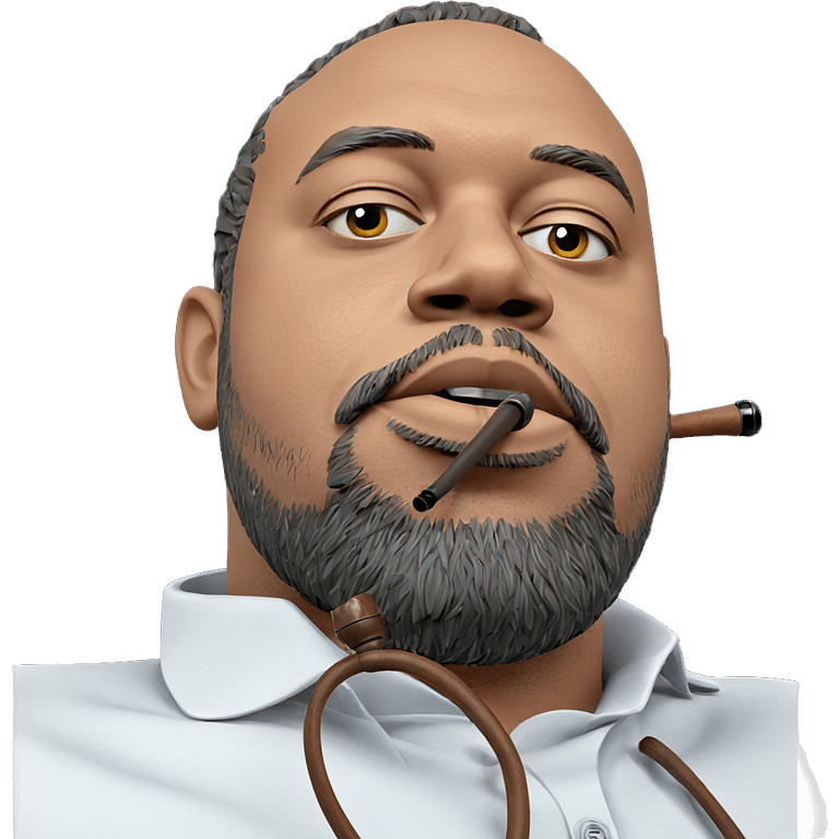 bearded man with smoking pipe emoji