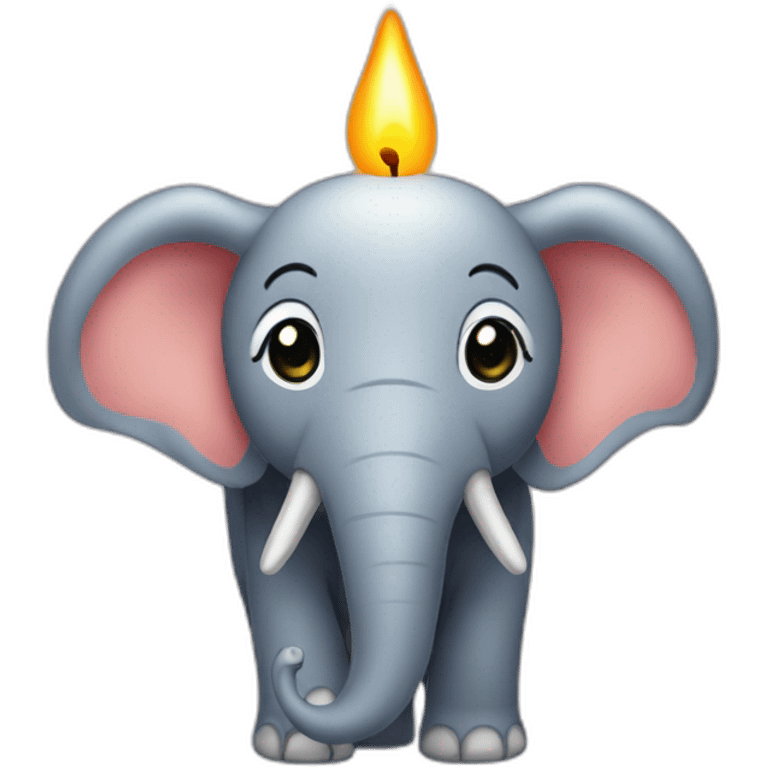 Candle Elefant emoji