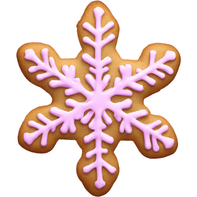 pink snowflake cookie  emoji