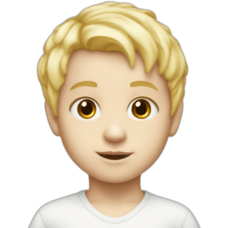 baby boy with blond hair5 and white skin full length emoji