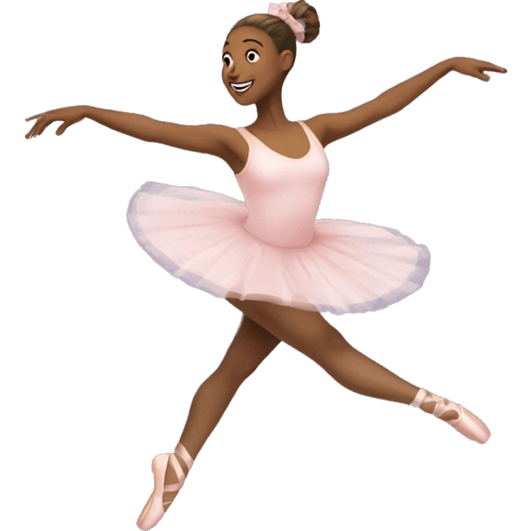 Ballerina leaping  emoji