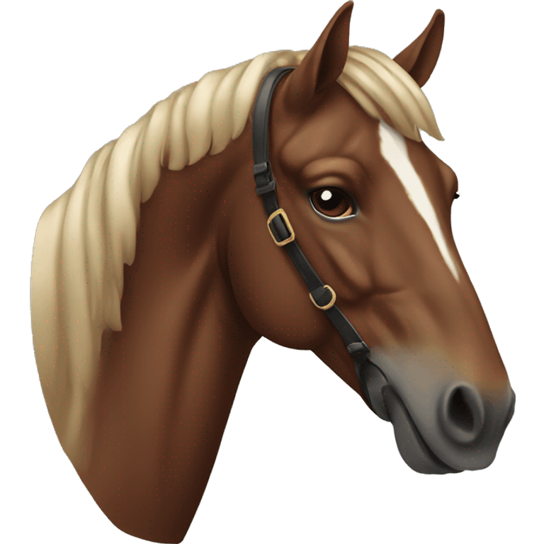 Rich elegant brown horse  emoji