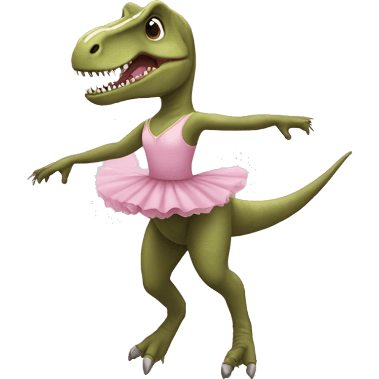 t-rex ballerina emoji