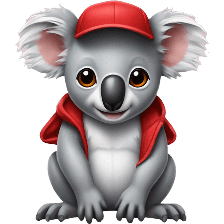 Koala with a red hat emoji