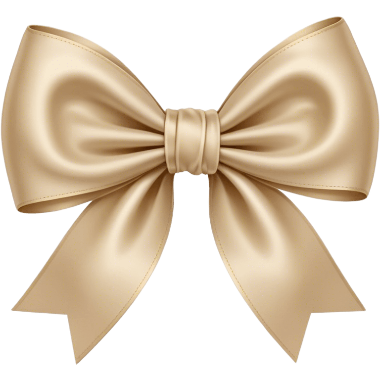 Beige bow emoji