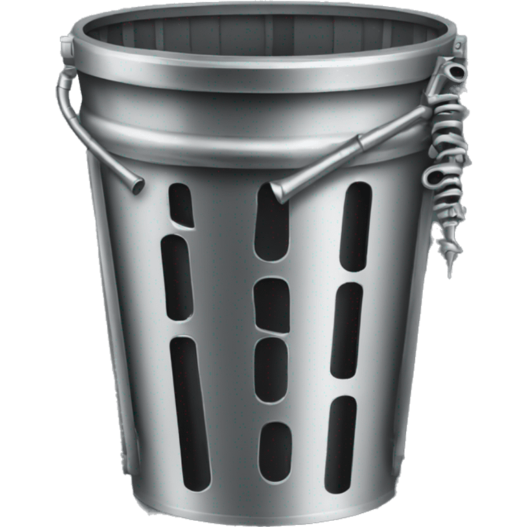 clarinet in trashcan emoji