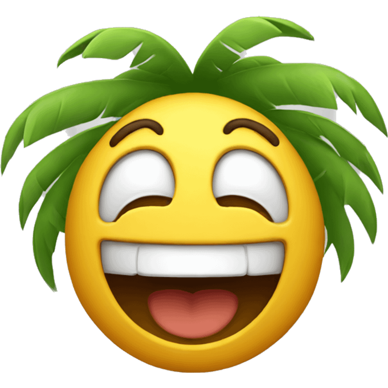 Laughing palm face emoji