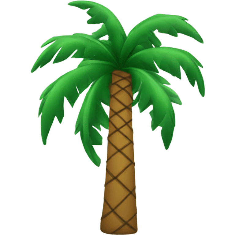 Christmas decorated palmtree emoji