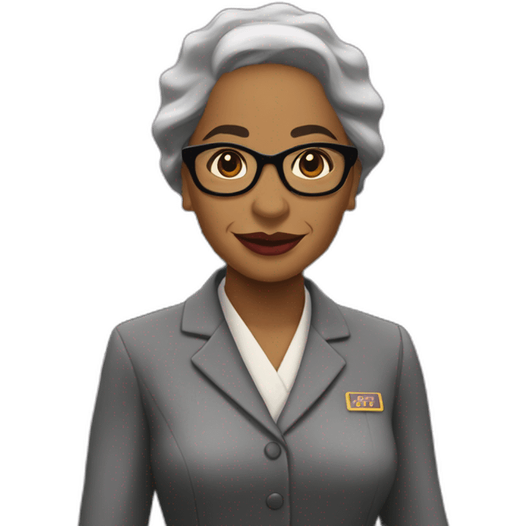 black rosa parks with bus in background emoji