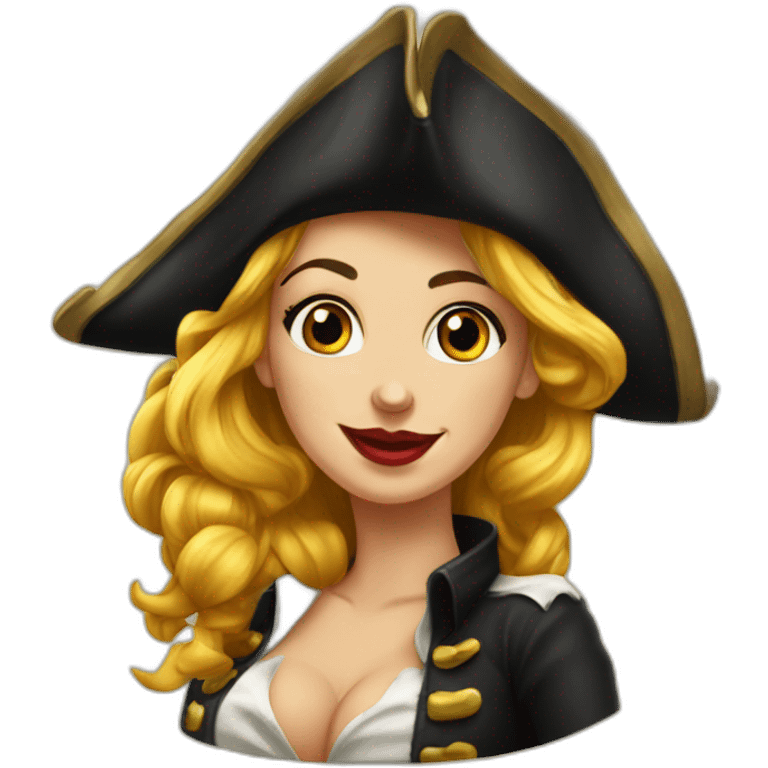 Pin-up pirate emoji