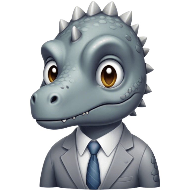 sad office dinosaur emoji