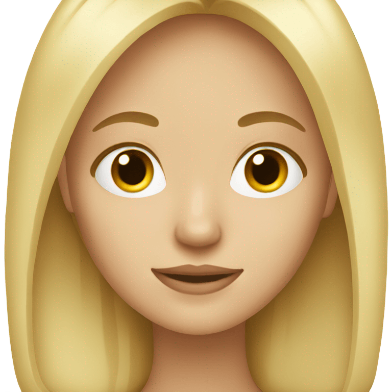 blonde girl emoji