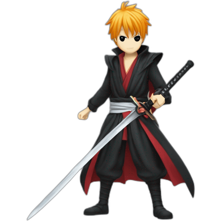 Ichigo Kurosaki with sword emoji