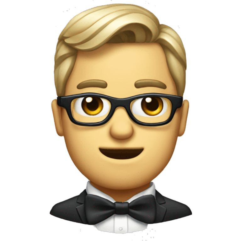 one-eyed character in bowtie emoji