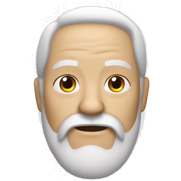 Old karate sensei with white beard emoji