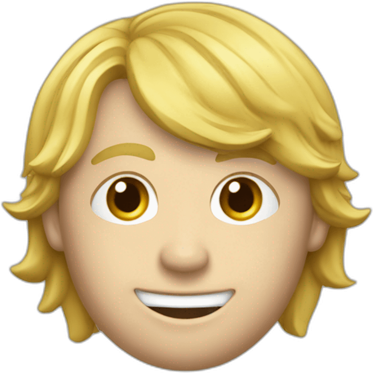 Joueur de foot blond avec le numéro 7 emoji