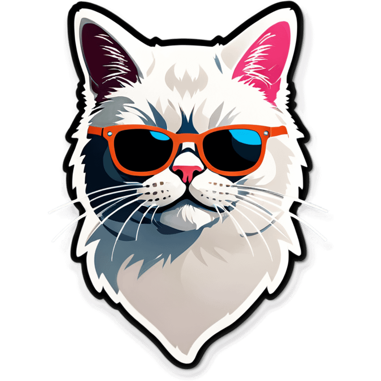 Cat with sunglasses emoji