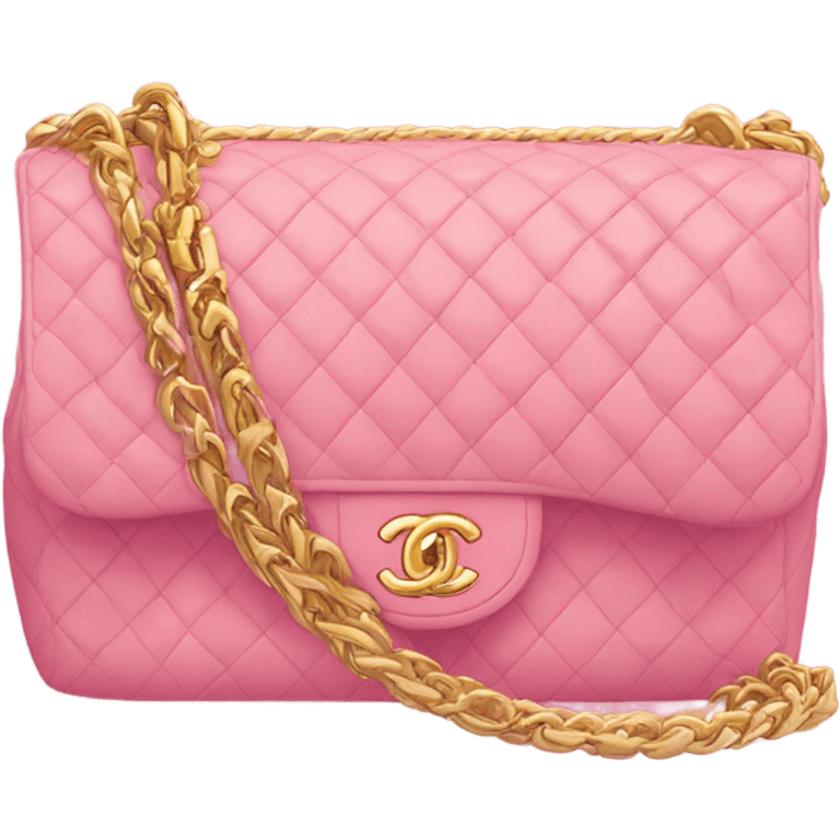 Chanel bag pink emoji