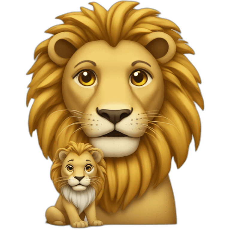 Iran , lion and son emoji