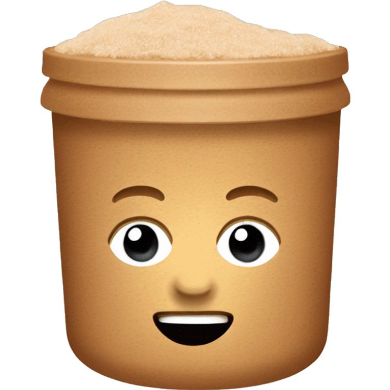 light brown body scrub pot emoji