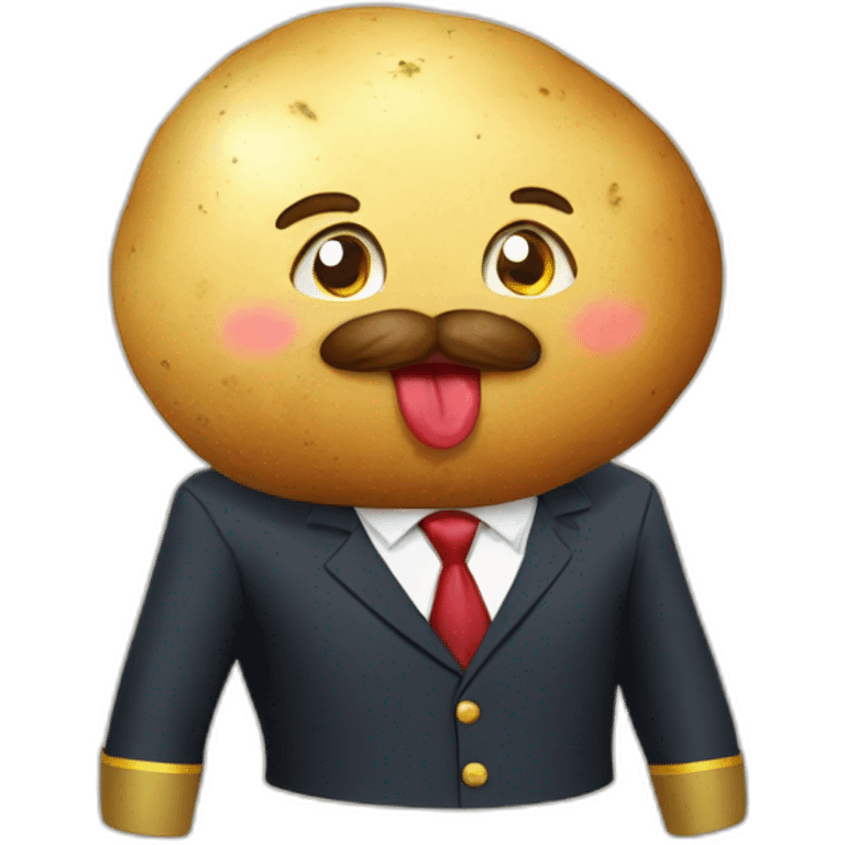 potato kissing Lukashenko emoji