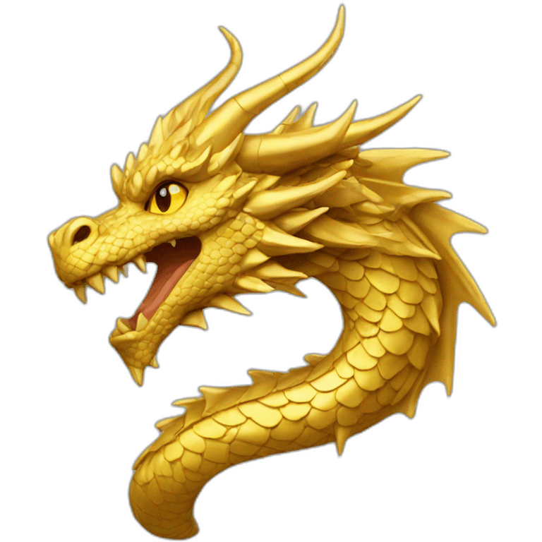 Gold dragon emoji