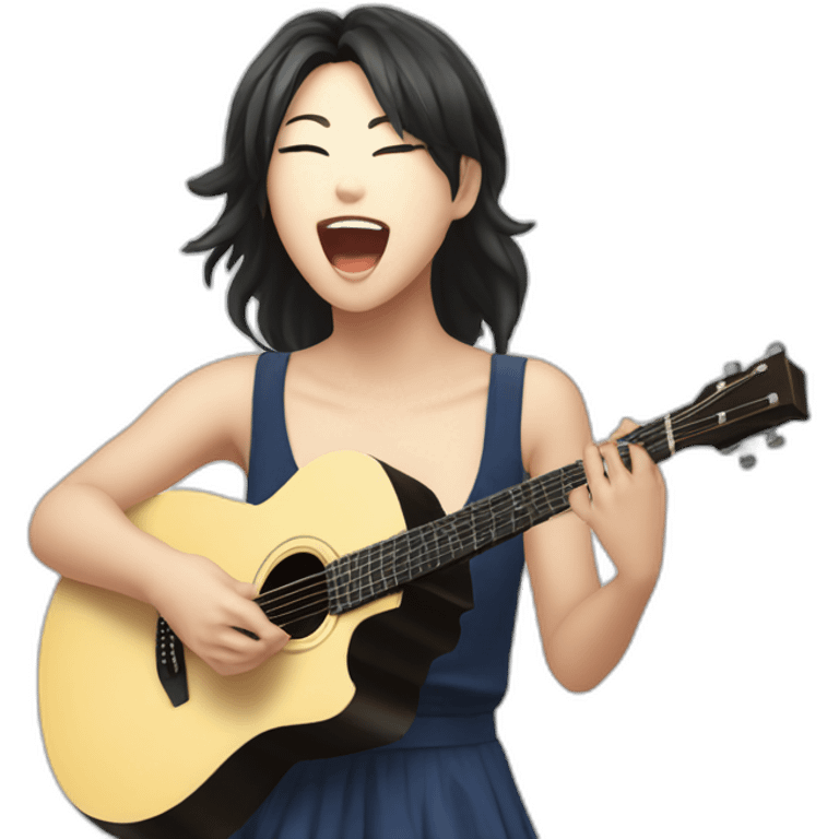 Miki Matsubara Singing emoji