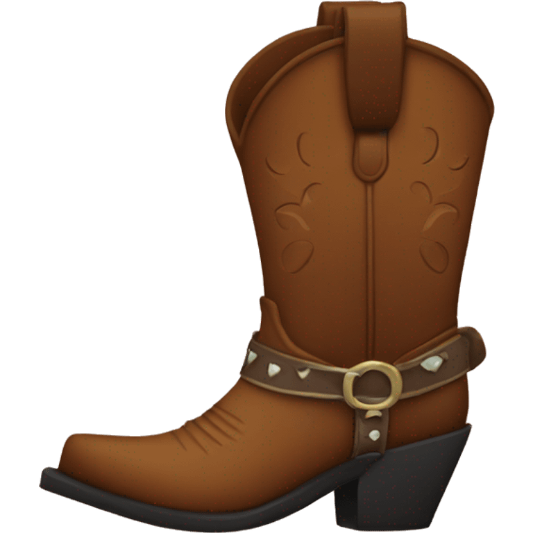 Cowgirl boot emoji