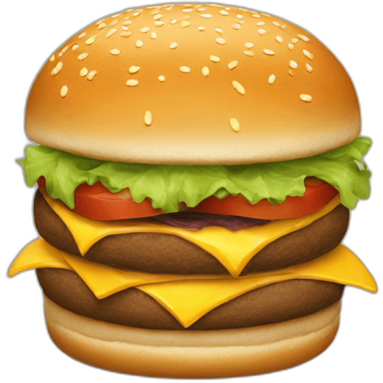 minimalistic-delivered-burger emoji