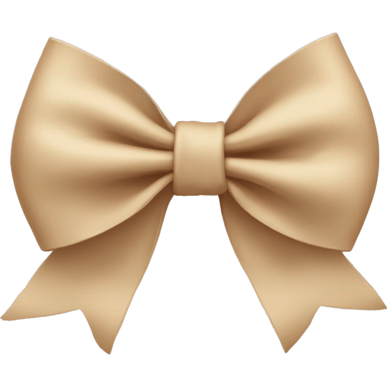 Beige bow emoji