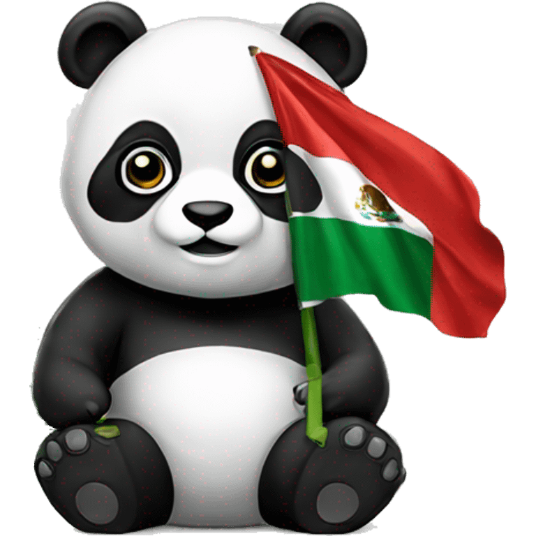 panda weed with mexican flag emoji