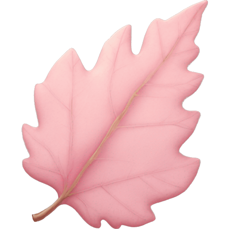 Light pink autumn leaf emoji