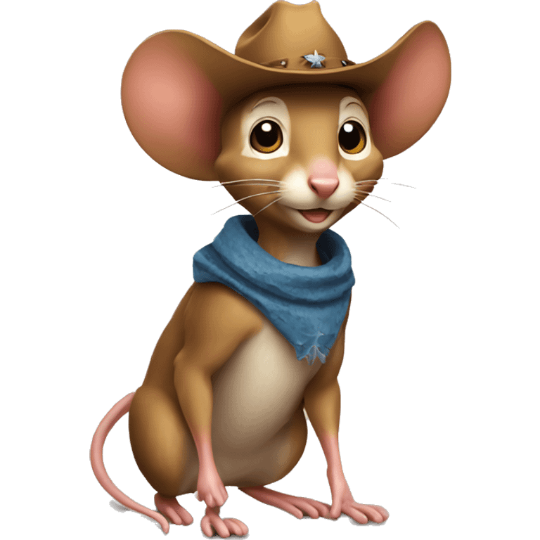 Cowboy mouse emoji