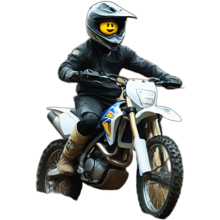 weeling on dirtbike emoji