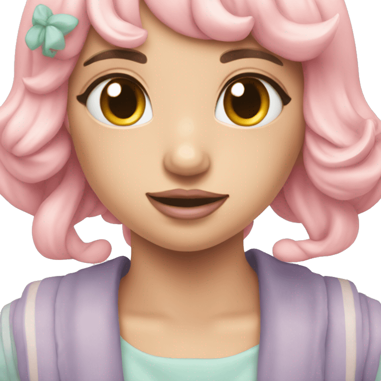 Noeud rose pastel emoji