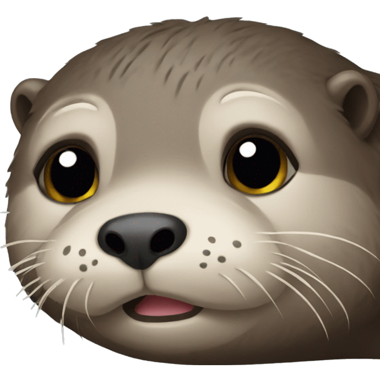 tired otter  emoji