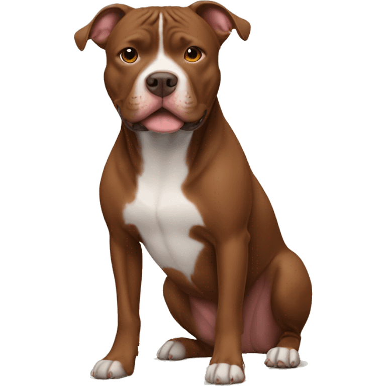 Brown pitbull emoji