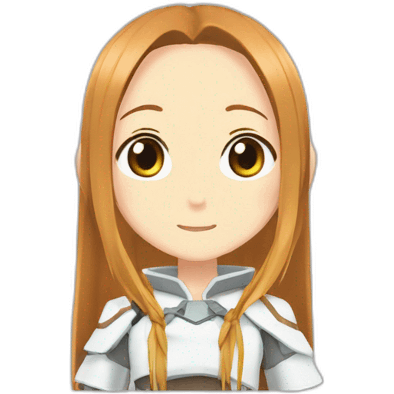 Asuna from sword art online dans son appareil naturel emoji