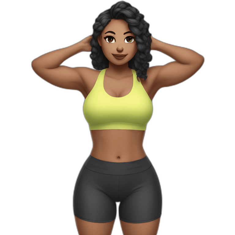 Thick fitness e-girl emoji