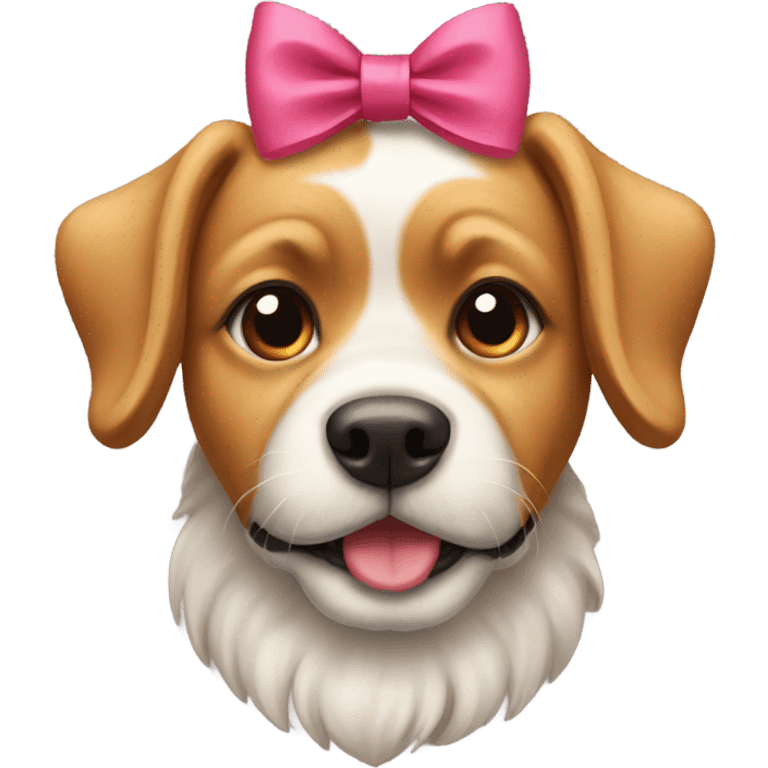 dog with bow emoji