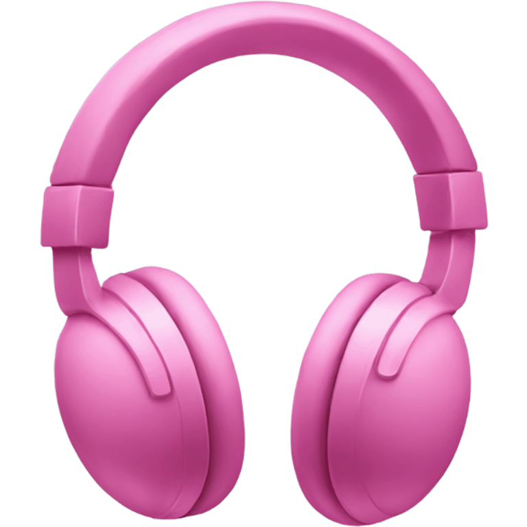 Pink headphones emoji