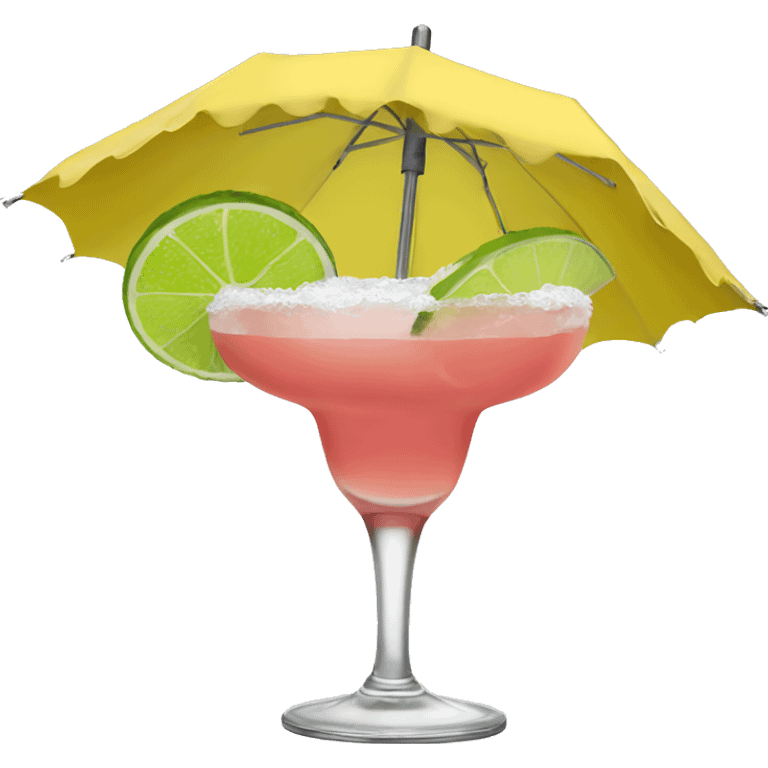 Margaritas with umbrella emoji