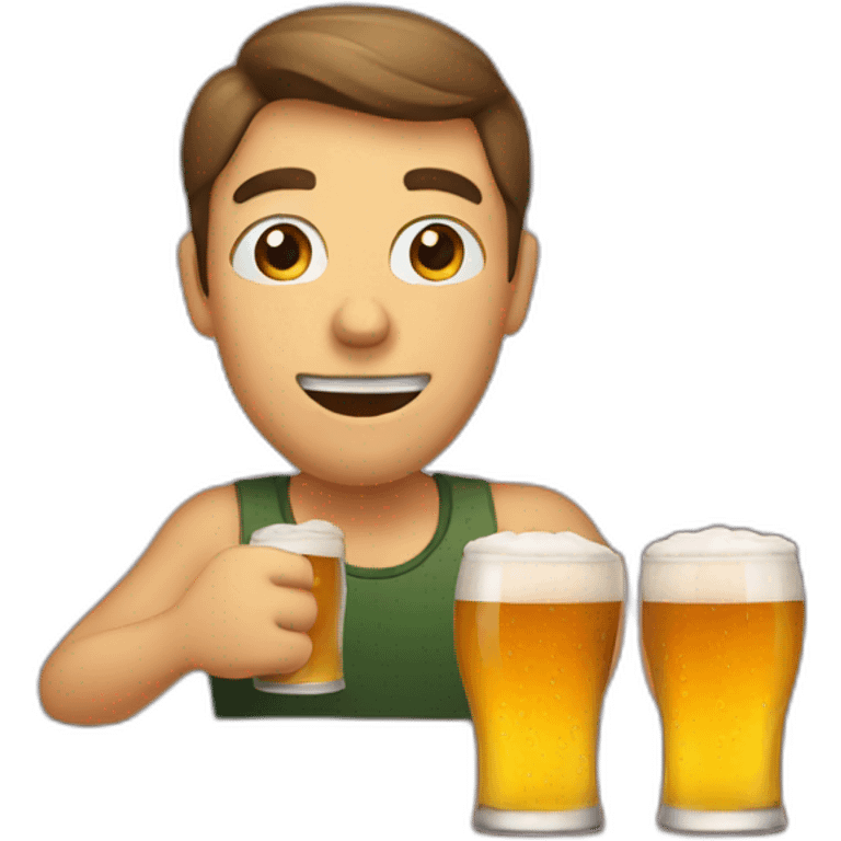 drinking beer emoji