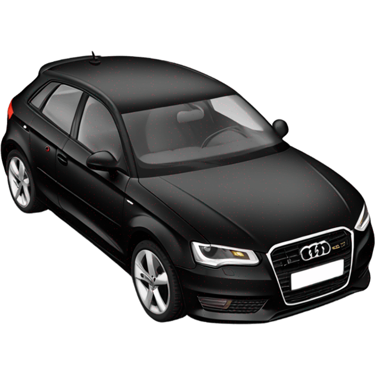 audi a3 hatchback 2013 black emoji