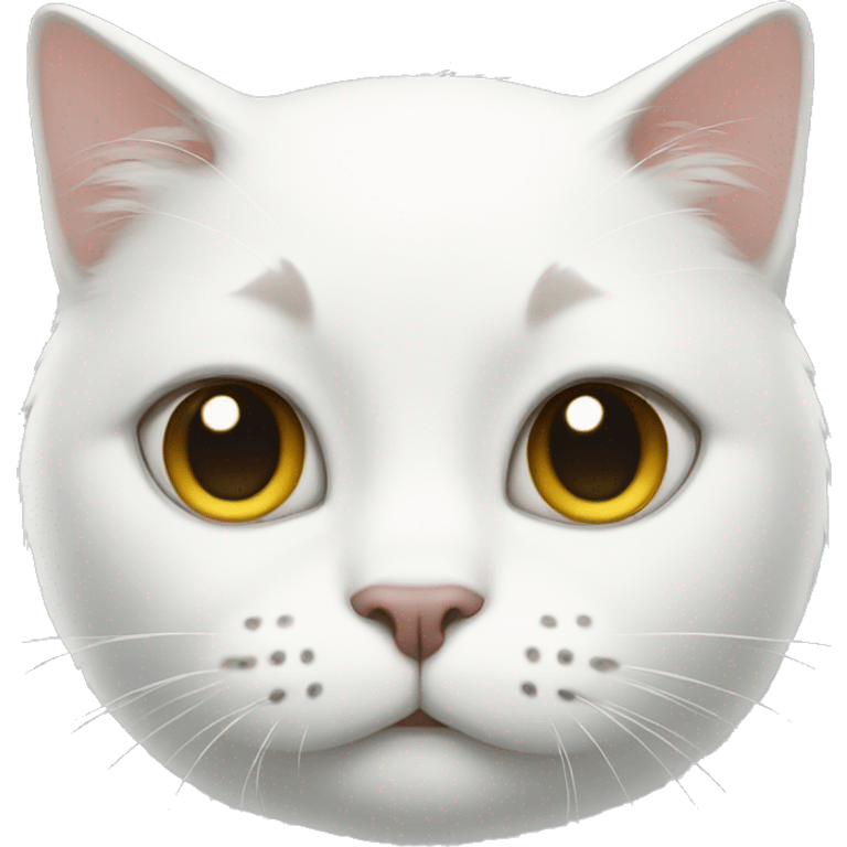 White cat face emoji