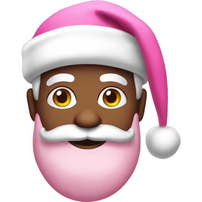 Pink Santa Claus emoji