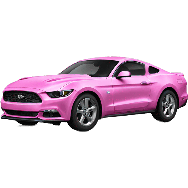 pink mustang car emoji